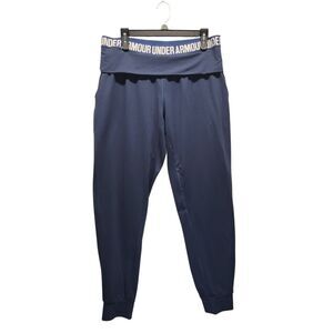 Under Armour Downtown Fold over Jogger Pant Navy Womens XL